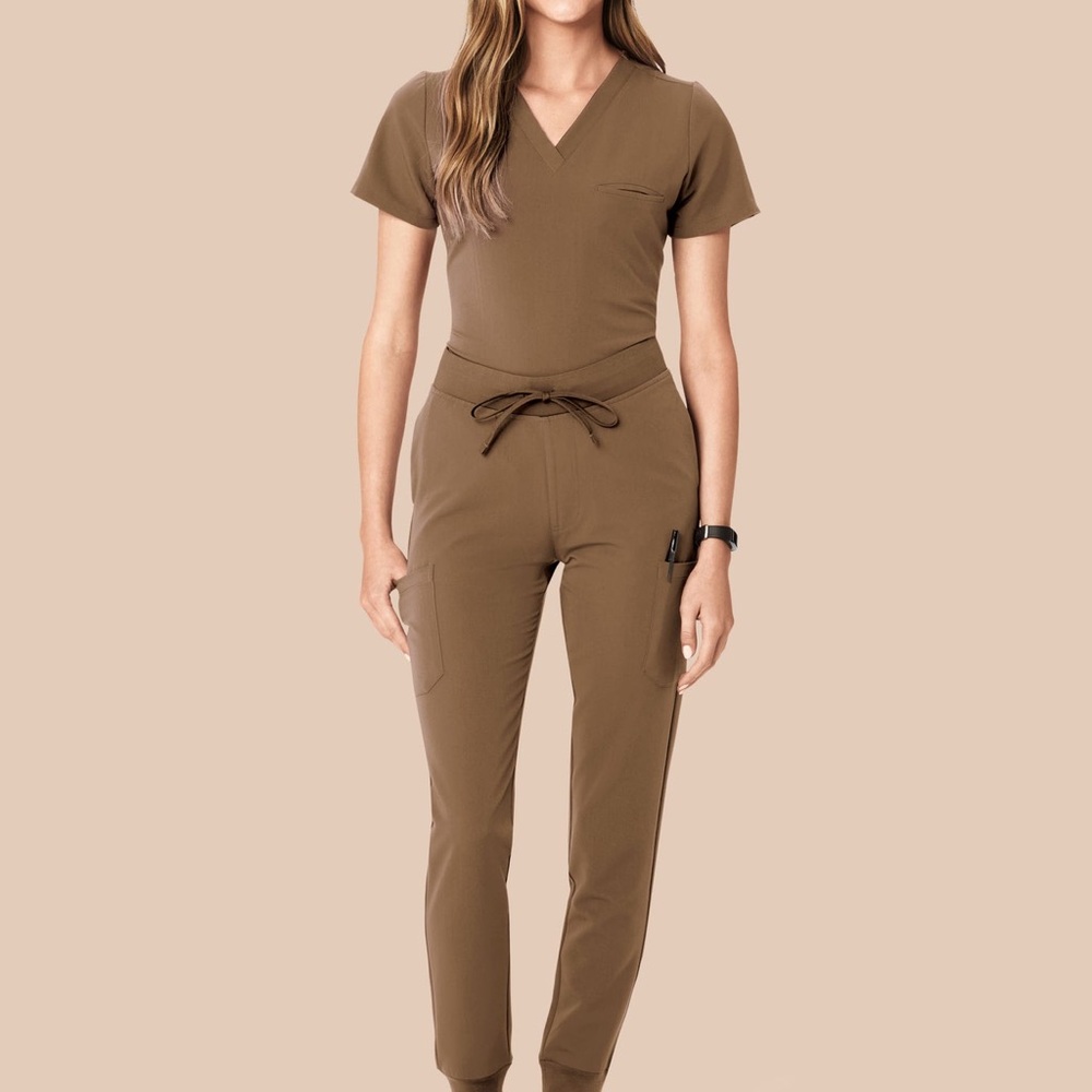 Mandala Chocolate Brown Scrubs